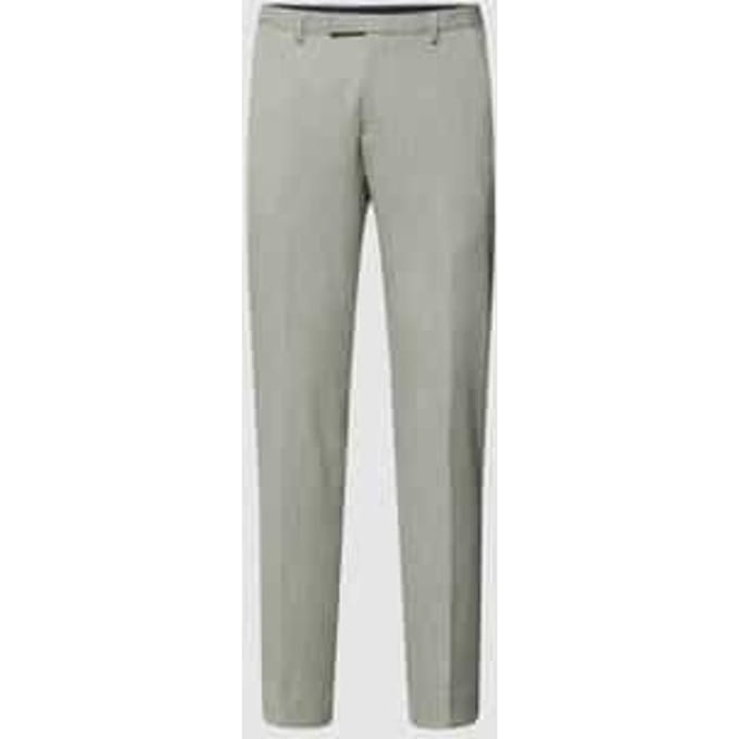 slim fit kostuumbroek met structuurpatroon