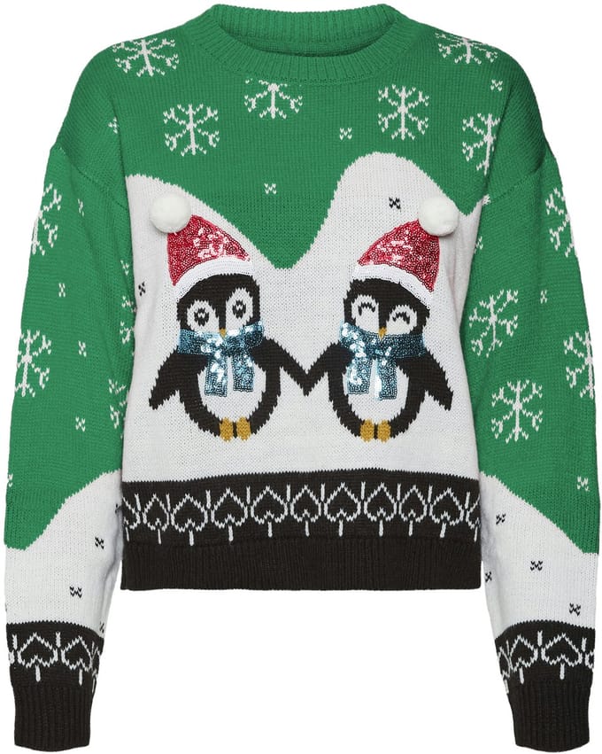 VERO MODA - VMPENGUINLOVE LS O-NECK PULLOVER XMAS - Dames - Gebreide truien