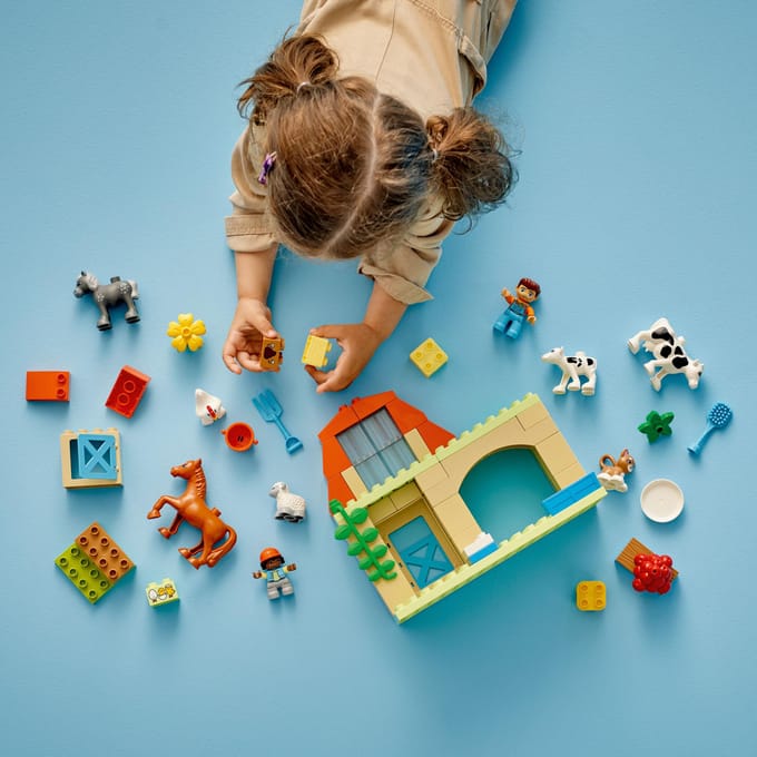 LEGO 10416 DUPLO Stad Dieren verzorgen op de boerderij Speelgoed met Dieren Figuren