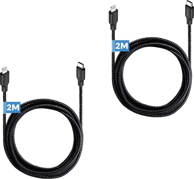 Kabel geschikt voor iPhone - Usb C naar Lightning - 2m Lang