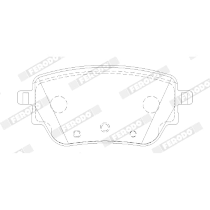 Remblokset FERODO FDB5183, achter