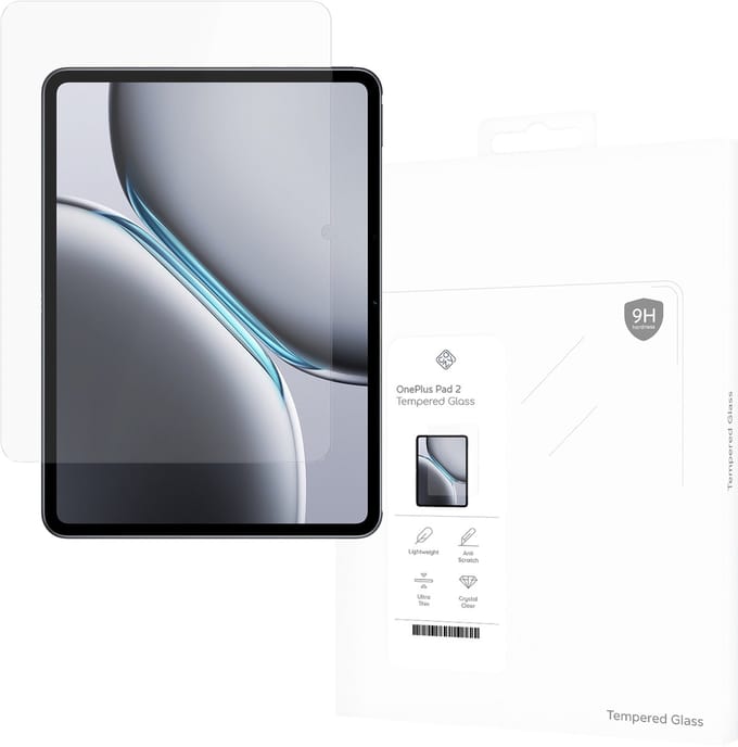 Cazy screenprotector geschikt voor OnePlus Pad 2 - Screenprotector Tablet Glas