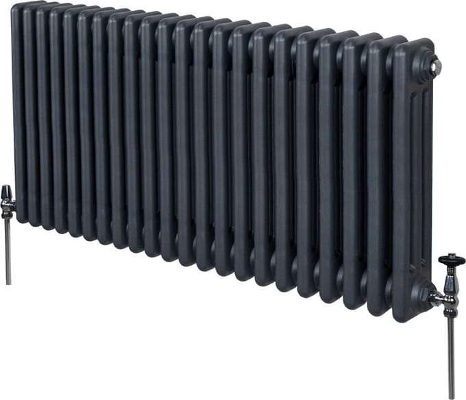3-kolomsradiator - antraciet - 600x1012 mm - 5292 btu