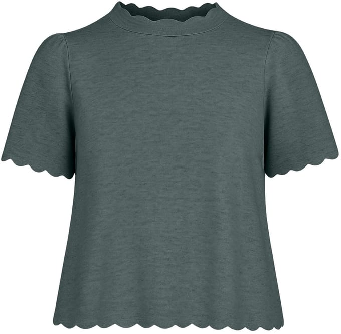 VILA - VINIKOLINA O-NECK S/S KNIT TOP - NOOS - Dames - T-shirts