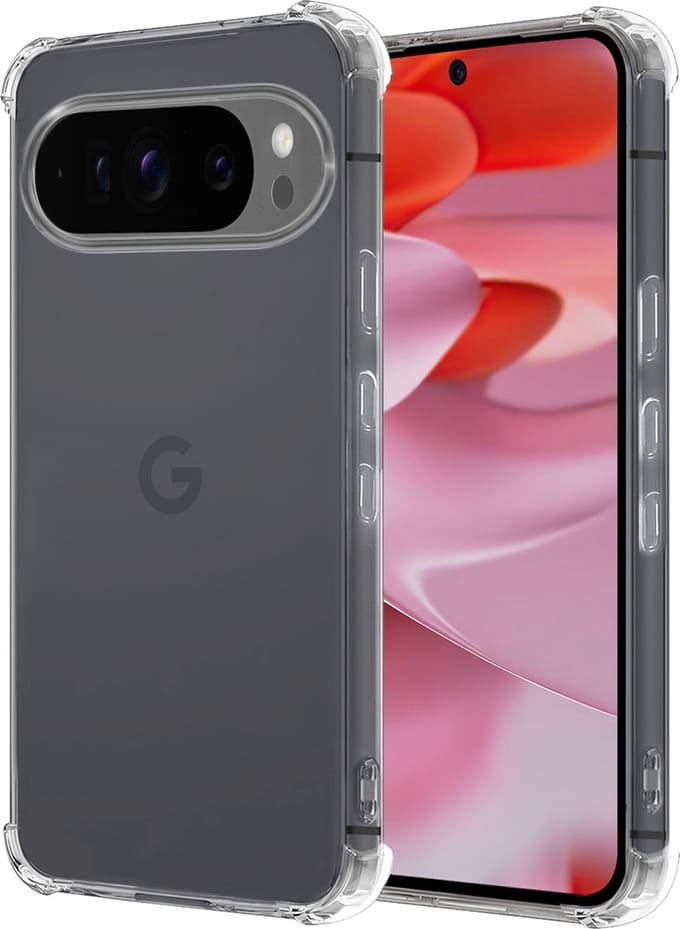 Hoesje - Geschikt voor Google Pixel 9 Pro - Sterk & Shockproof - Siliconen Case - Back Cover - Telefoon Hoes Shock Proof - Transparant