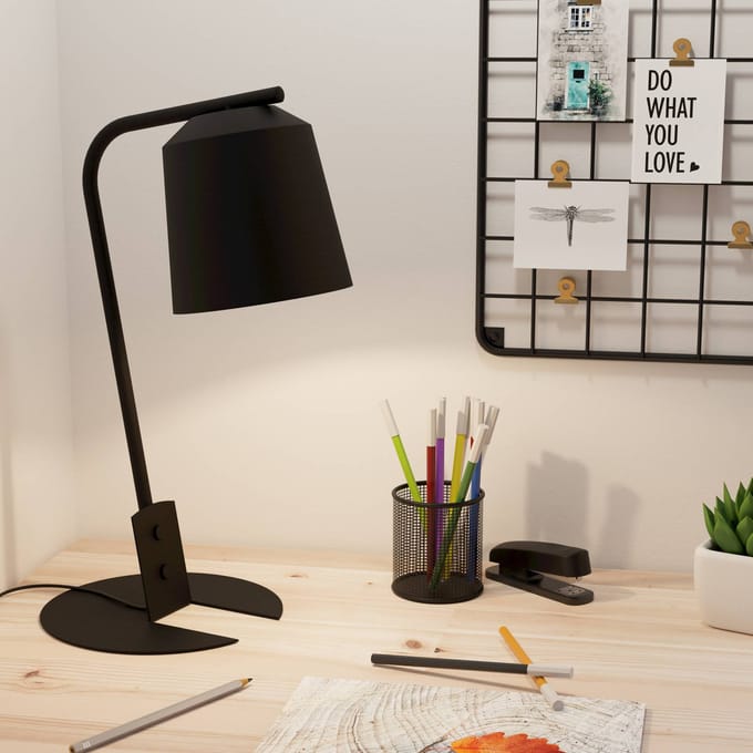 EGLO ONEDA TABLE E27 H450 BLACK