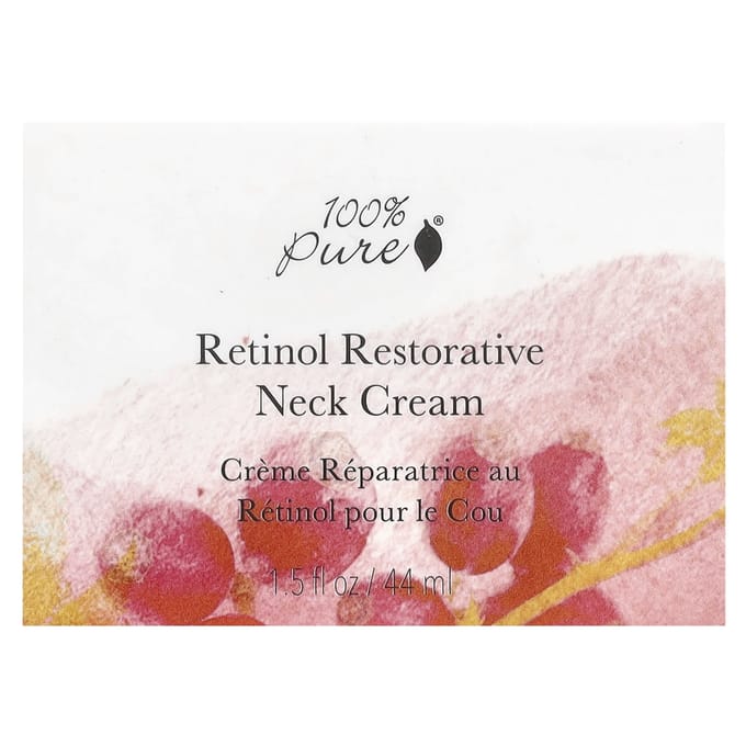 100% Puur, Retinol Herstellende Nekcrème, 44 ml (1,5 fl oz) black