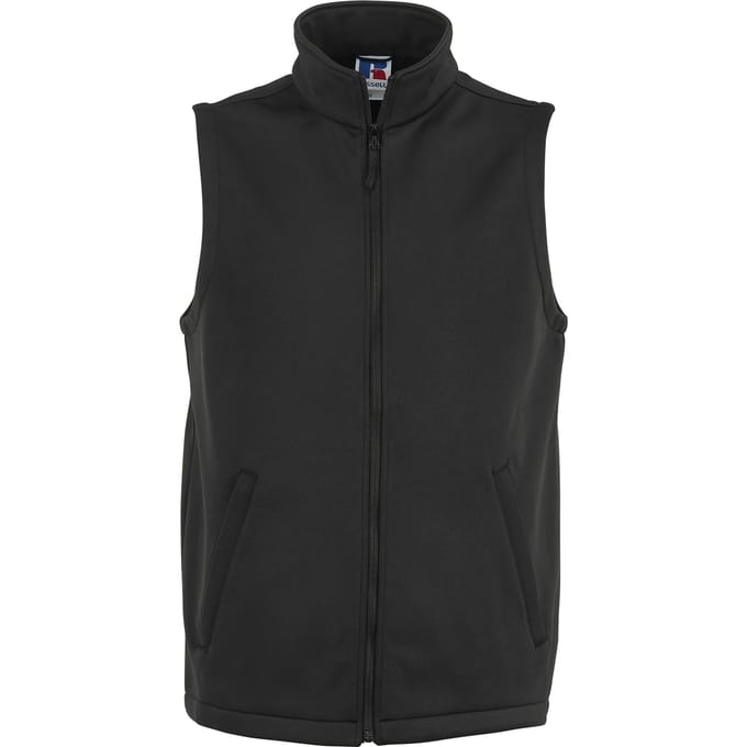 Russell Heren Smart Softshell Gilet Jacket (Zwart)
