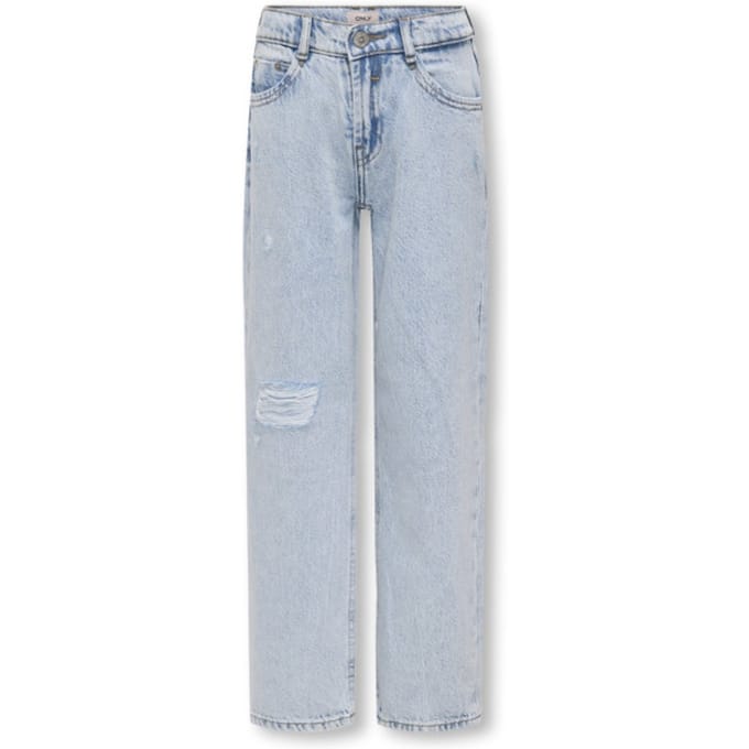 ONLY KOGDAD STRAIGHT DEST DNM CRO963 Meisjes Jeans - Light Blue Denim