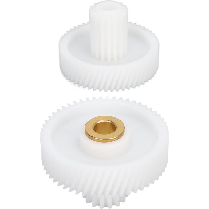 2 stuks Vleesmolen Tandwiel Plastic Werkt Efficiënt Multifunctioneel Hoge Compatibiliteit Hakmolen Tandwiel voor Worstmachine white