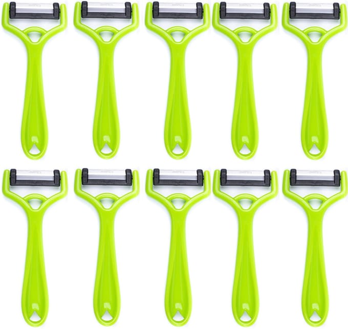 Solingen Dunschiller Uno Y-Model – Kunststof – Mes 4,2 cm – Groen – 10 stuks