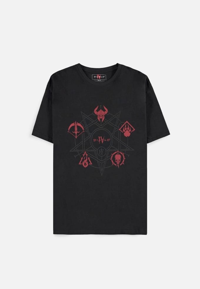 Diablo 4 - Class Icons Heren T-shirt - zwart - S