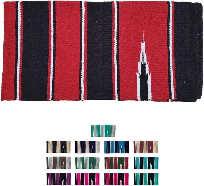 Handgeweven Katoenen Westerndeken in Navajo Design