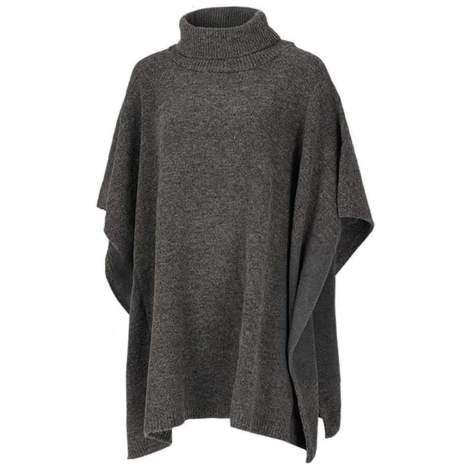 Gebreide poncho dames - Fashion - One size - Antraciet