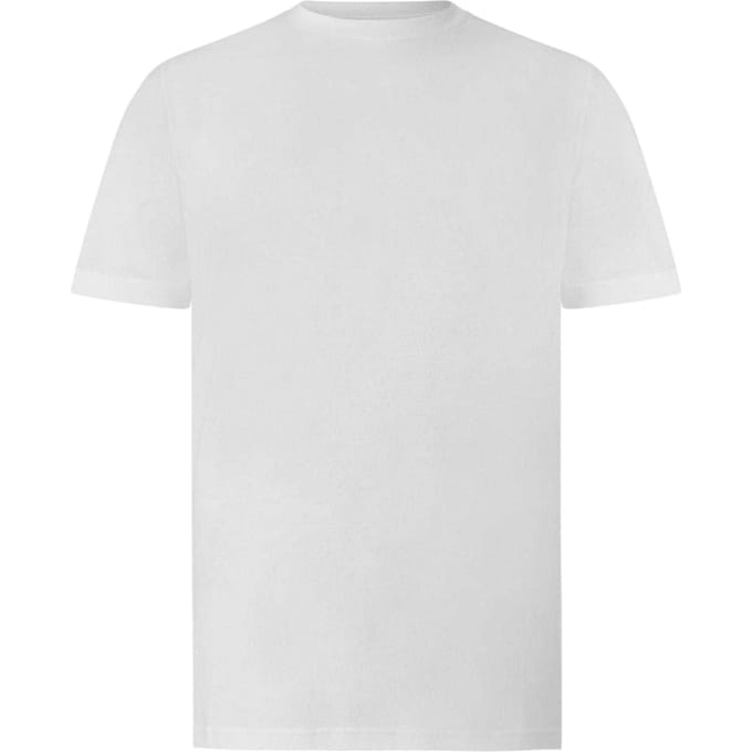 Puma Heren-T-shirt van katoen, effen (Wit)