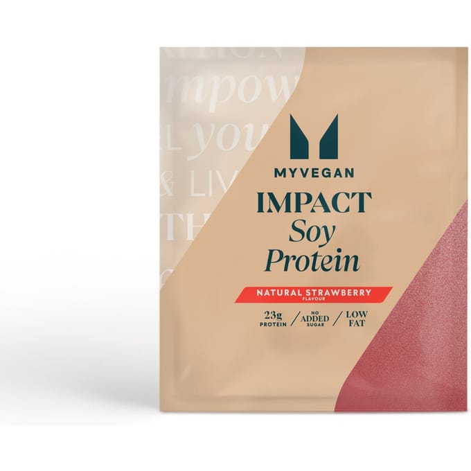Soja-eiwit isolaat. (Sample) - 30g - Nieuw - Naturel Aarbei