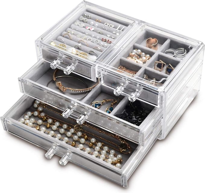 BOTC Sieradendoos - Organizer - Organizer Make Up - Sieraden Organizer - Make Up Lader - Transparant