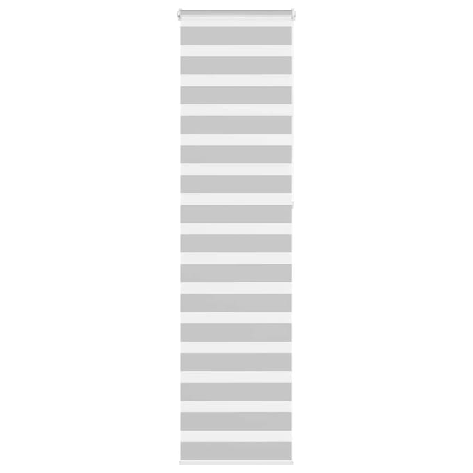 vidaXL - Zebra - rolgordijn - 60x230 - cm - stofbreedte - 55,9 - lichtgrijs