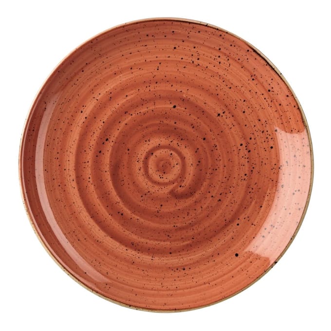 Churchill Stonecast Spiced Orange Evolve Coupe Bord 16.5cm (12 stuks)
