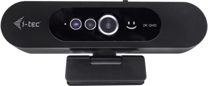 i-tec - Solomon WH200 - Webcam - 2K - Windows Hello - 1 microfoon - Laptop & PC - Streaming - Plug & Play