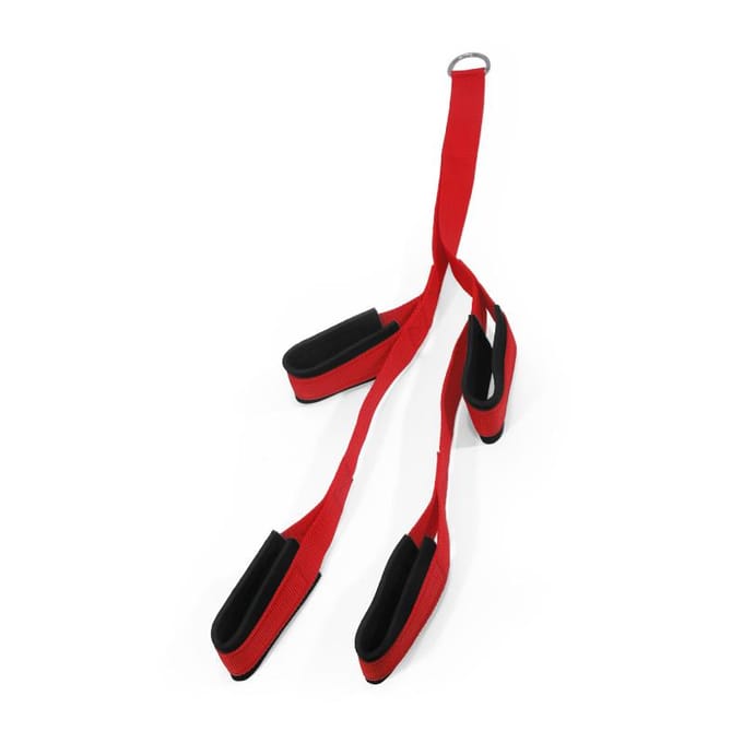 Professionele Biceps Triceps Touw Kabel Bevestigings Handvatten Voor Sportschool Portaal Rugtrainer Pull Down Training red