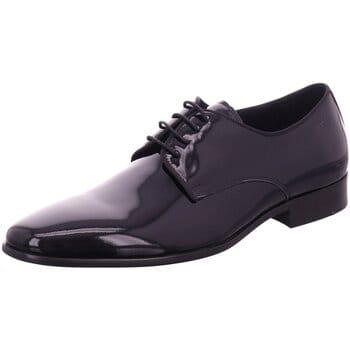 Derby schoenen van leer met vetersluiting, model 'SILVANO'