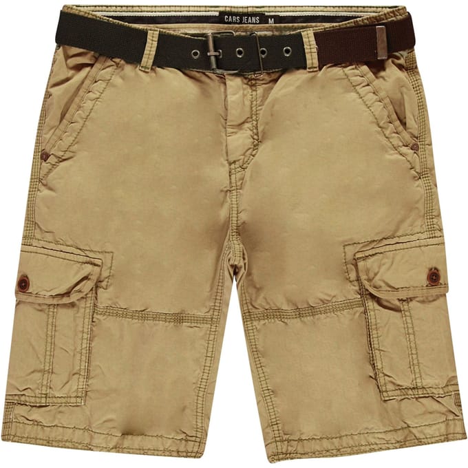 Cars Jeans Short Durras Heren Broek - Khaki - Maat L