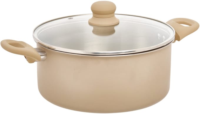 5Five kookpan Paris - D24 cm - RVS - aluminium - beige/zilver - pannen - alle warmtebronnen