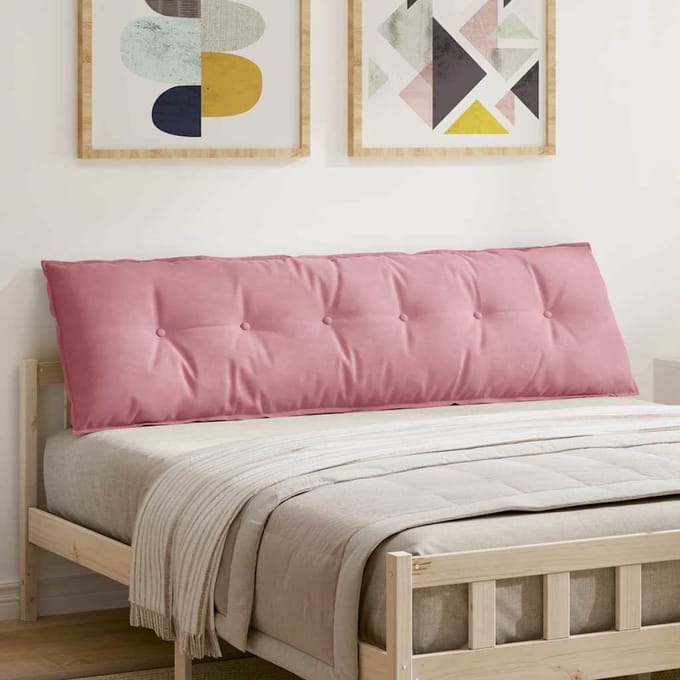 vidaXL - Rugkussen - Roze - 180 - x - 50 - x - 19 - cm - Corduroy - stof