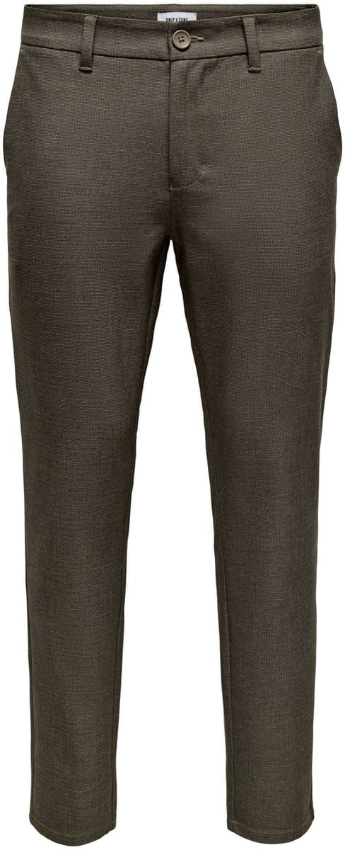 ONLY&SONS - ONSBRAD LIFE SLIM CHECK 0184 PANT NOOS - Heren - Broeken