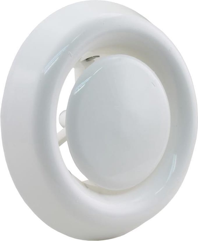 Starx Afzuigventiel Rond - Verstelbaar Ventilatieklepje - Kanaaldiameter Ã˜100-125 mm - Wit