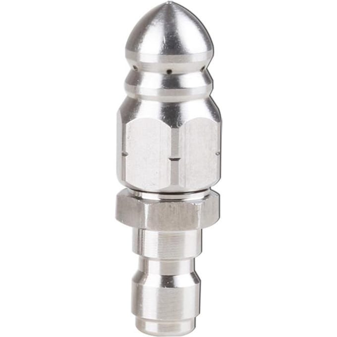 Buse de nettoyage d'égouts à connecteur rapide de 1/4 pouces, buse de tuyau à haute pression, accessoires de lavage, buses de lavage pour eaux usées 1pc white
