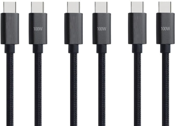 3 stuks OneOne 2,0m oplaadkabel. Sterke USB C naar C kabel. Stevig laadkabel snoer