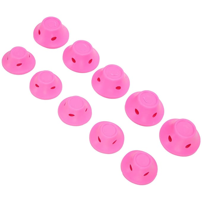 Haarkrullers Zonder Hitte Rubber Roze Zonder Clip Haarkrullers Styling Golvend Kapsel Tool pink