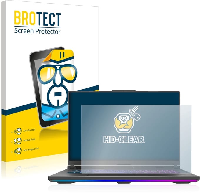 BROTECT - Screenprotector voor ASUS ROG Strix G18 G814 2023 - Folie Beschermfolie transparant