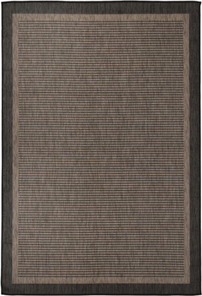vidaXL - Buitenkleed - platgeweven - 160x230 - cm - donkerbruin