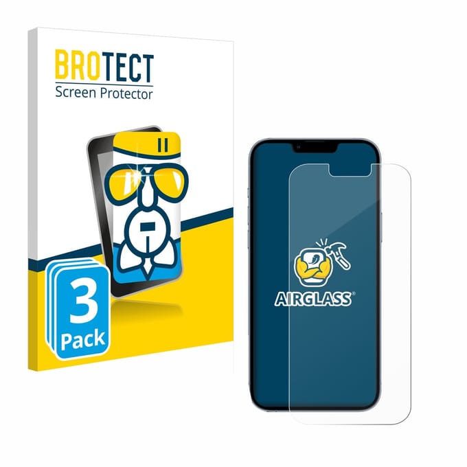 Screenprotector 3 Stuks voor Apple iPhone 13 Pro Max Beschermglas transparant