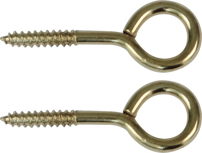 AMIG Schroefogen - 30x - staal - 40 mm - goud - DHZ ijzerwaren - bevestigingsmaterialen - A merk