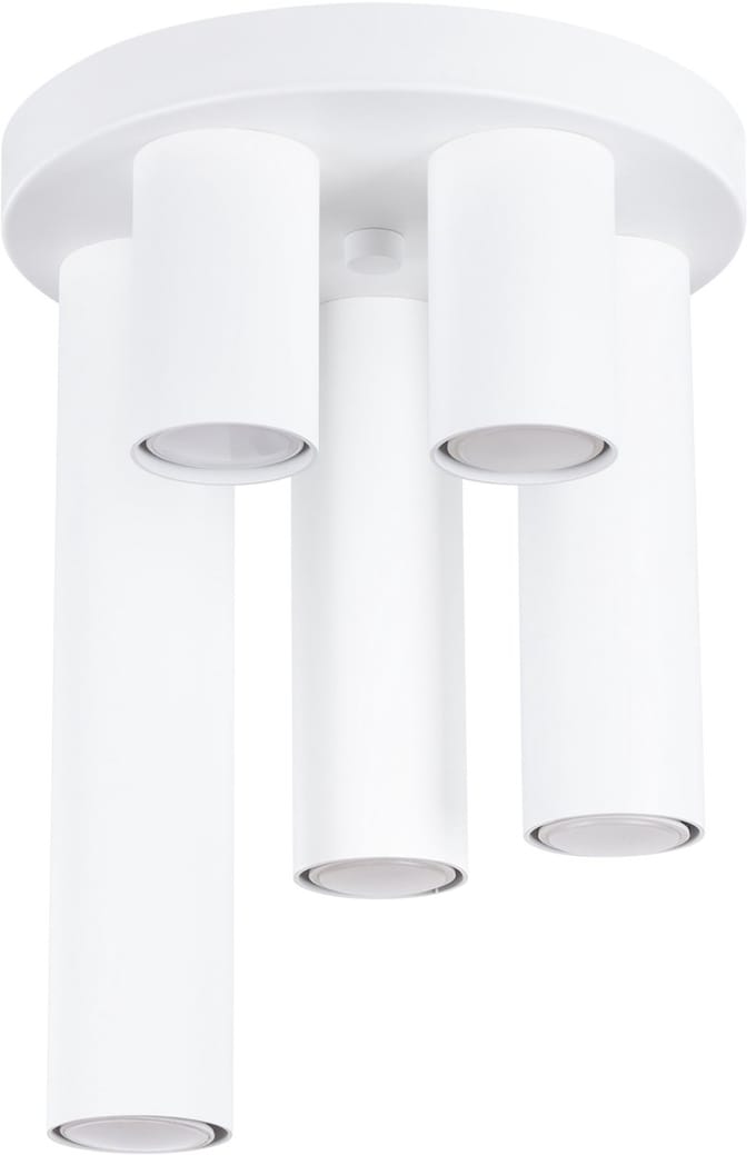 Sollux Lighting Plafondlamp Lagos - GU10 - wit - staal - 33x25x25cm