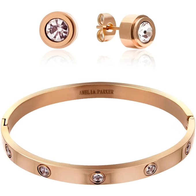 Dames armband en oorbellen set Amelia Parker Sparkle