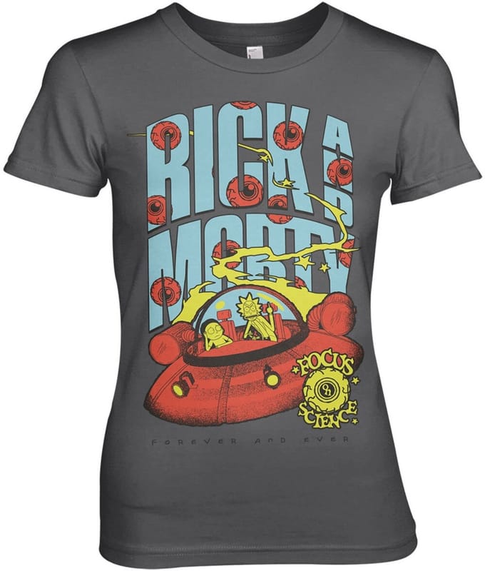 Rick and Morty T-shirt Focus On Science Girly Tee WB-5-RM017-H70-5