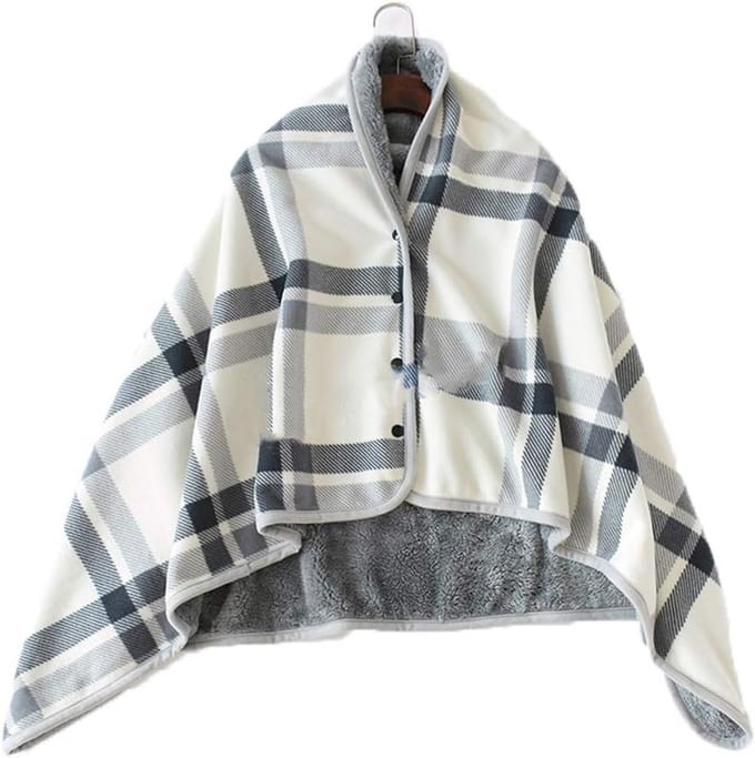 Warme Multifunctionele Plaid en Cape voor Winter en Buitengebruik