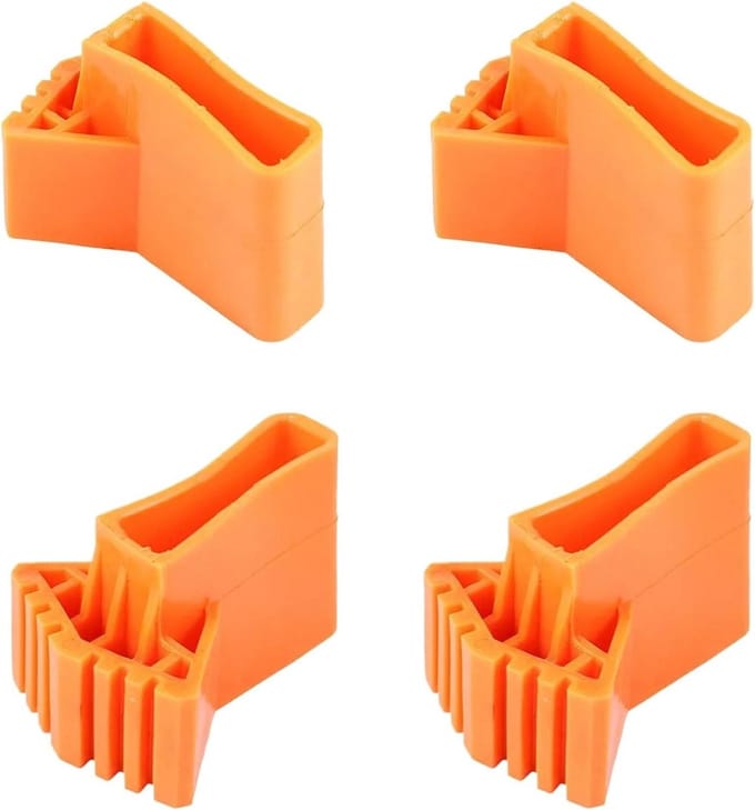 Ladder Steunen - Stabilisator Accessoires - Veilig Werken - Antislip Rubber - 4 stuks - Oranje