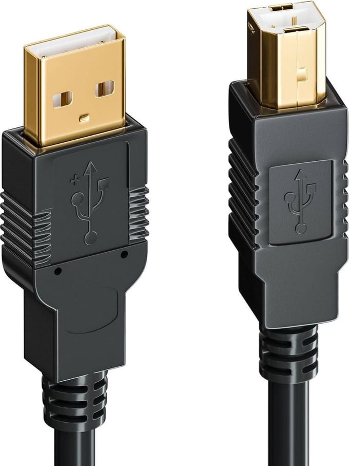 Techvavo® Printerkabel USB 2.0 - High Speed Printkabel - 2 meter