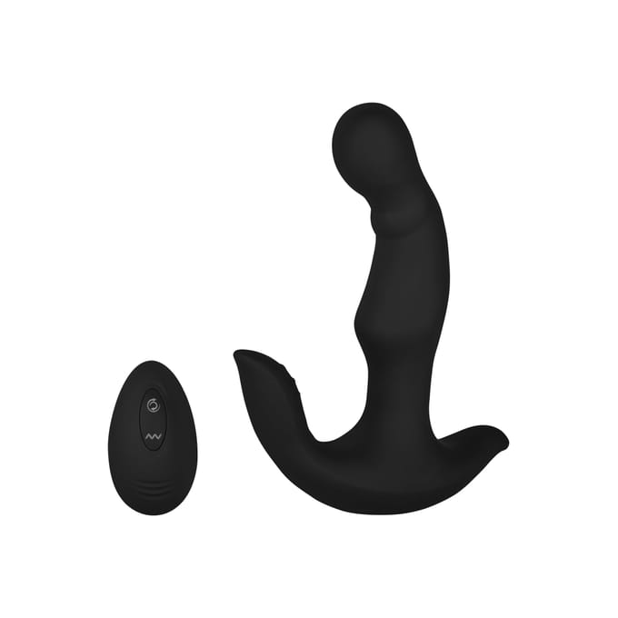 EIS, Vibrator, 'Gebogen Anaal Vibrator', 2 motoren, waterdicht (IPX7), zwart