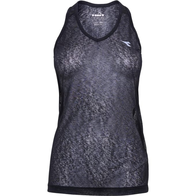 Diadora Vrouwen/dames Mouwloze Tank Top (Zwart)
