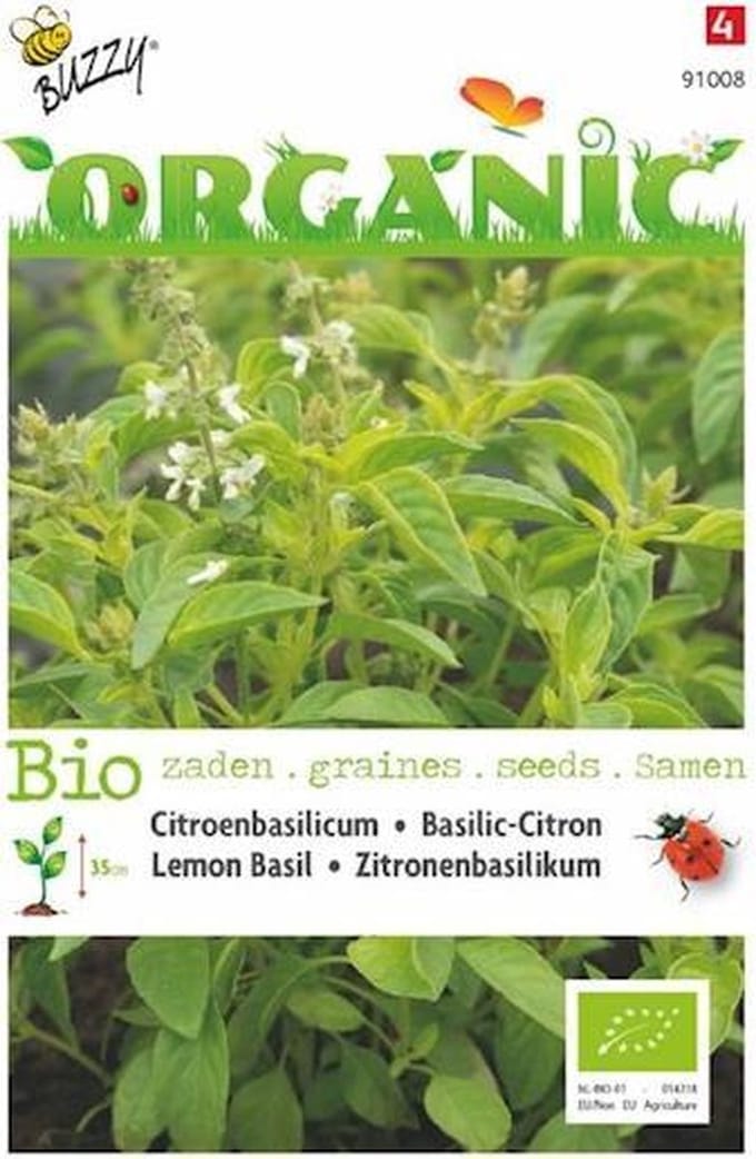 Buzzy - Organic Basilicum Citroensmaak (BIO)