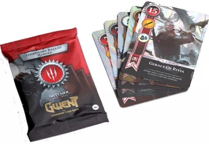 MNKY Entertainment Gwent legendarische foilkaarten Monsters The Witcher.