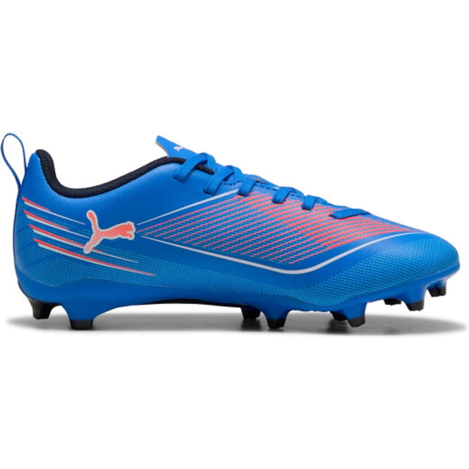 PUMA ULTRA 6 PLAY FG/AG Jr Unisex Sportschoenen - Ultra Blue-PUMA White-Glowing Red