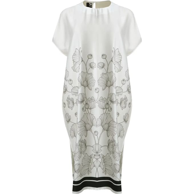 Zijde bloemenprint jurk dames Mat Fashion